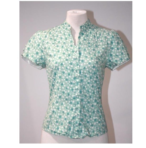 Johnson Green Cotton Button Up Shirt