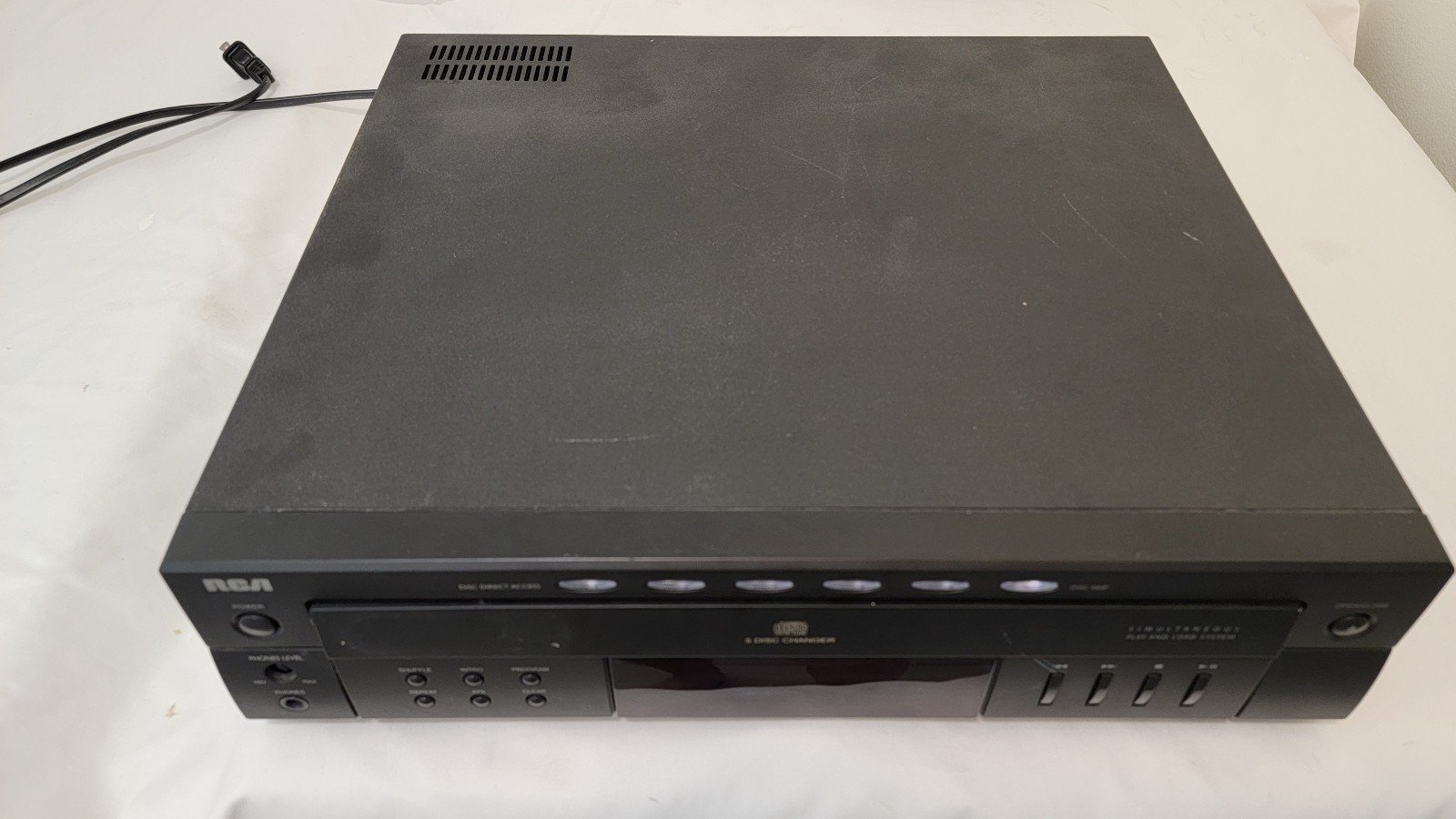 RCA RP-8075RS 5 Disc Carousel CD Player Changer NO Remote Tested & Working
