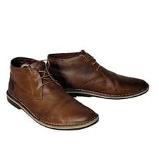 Steve Madden Harken Chukka Lace Up Boots, Cognac Leather, Men's 10.5