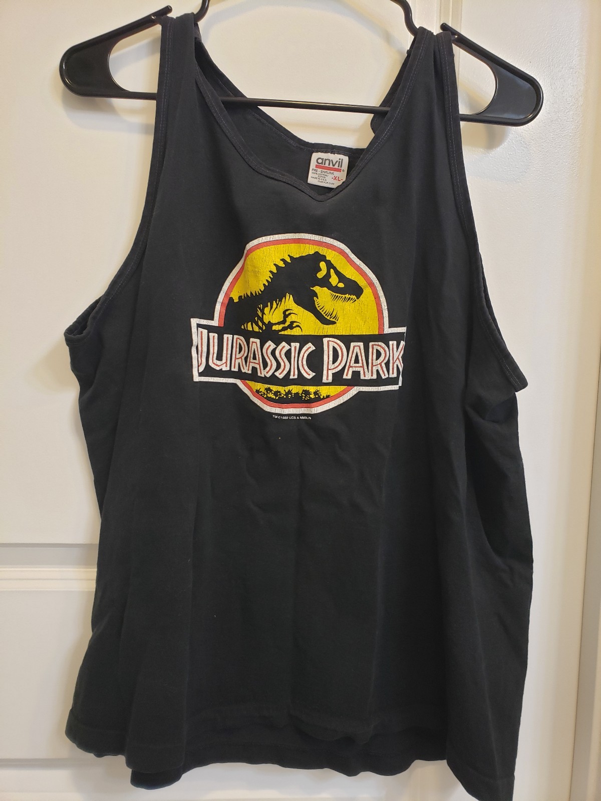 Jurassic Park Vintage Tank Top 1992 90s Movie Tee