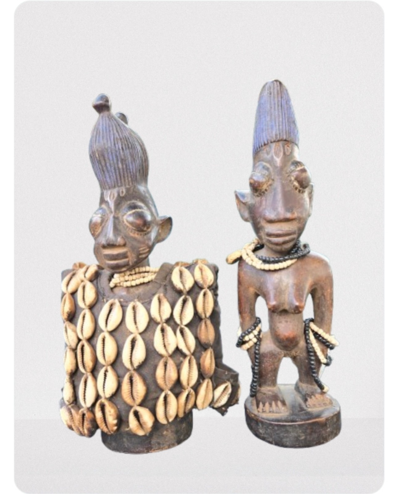 African Ebeji statues