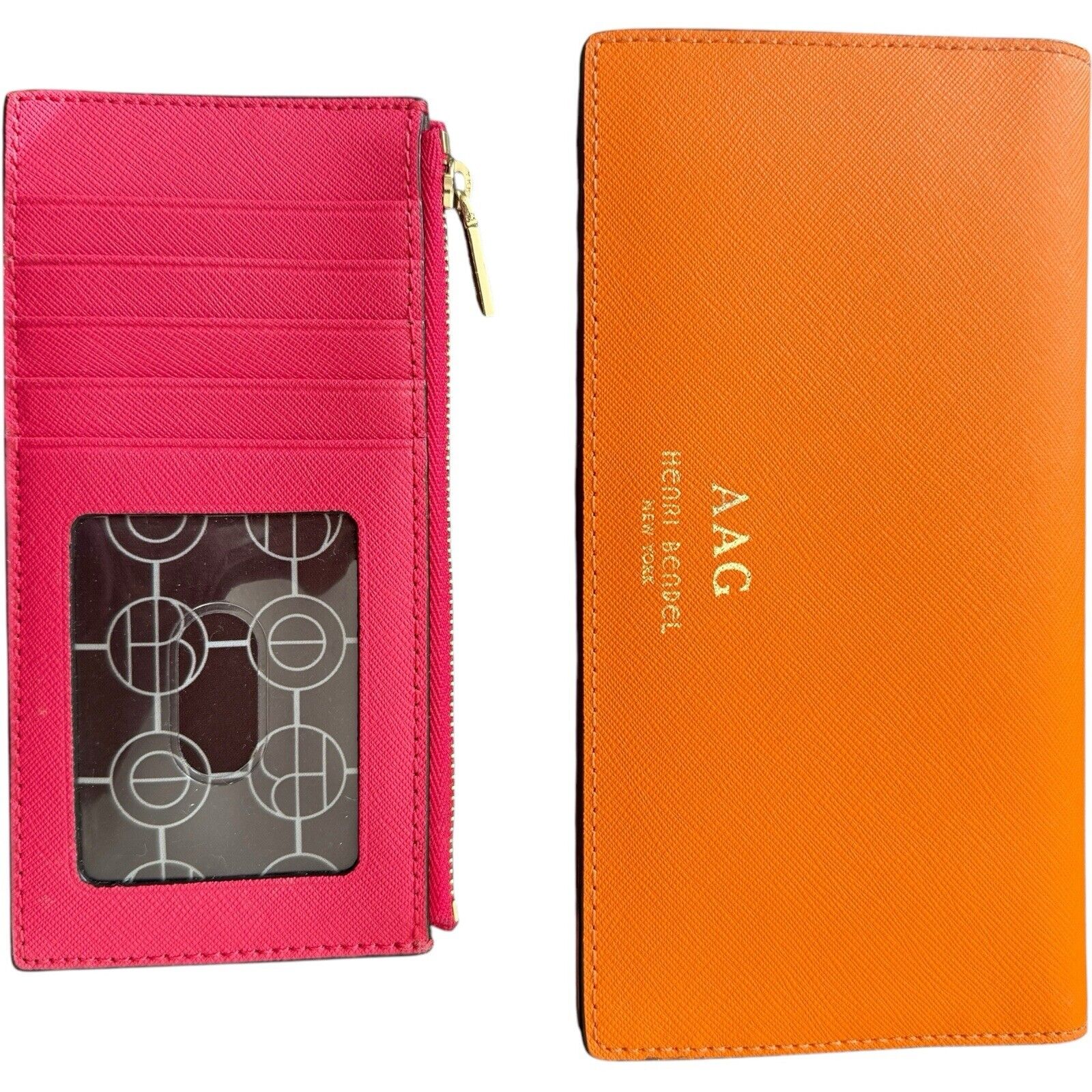 Henri Bendel Saffiano Kangaroo Wallet