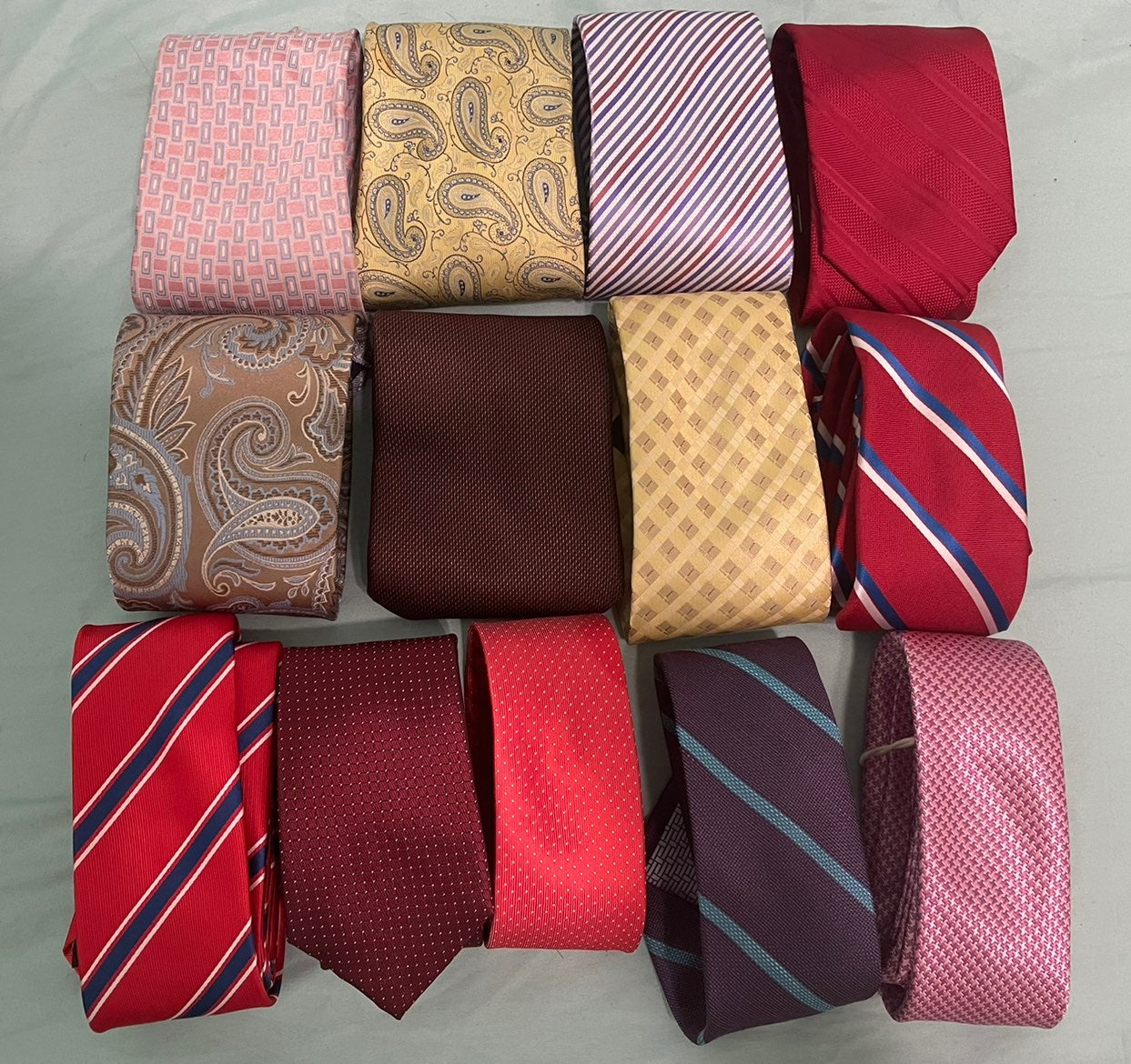 Satin ties 13 pieces