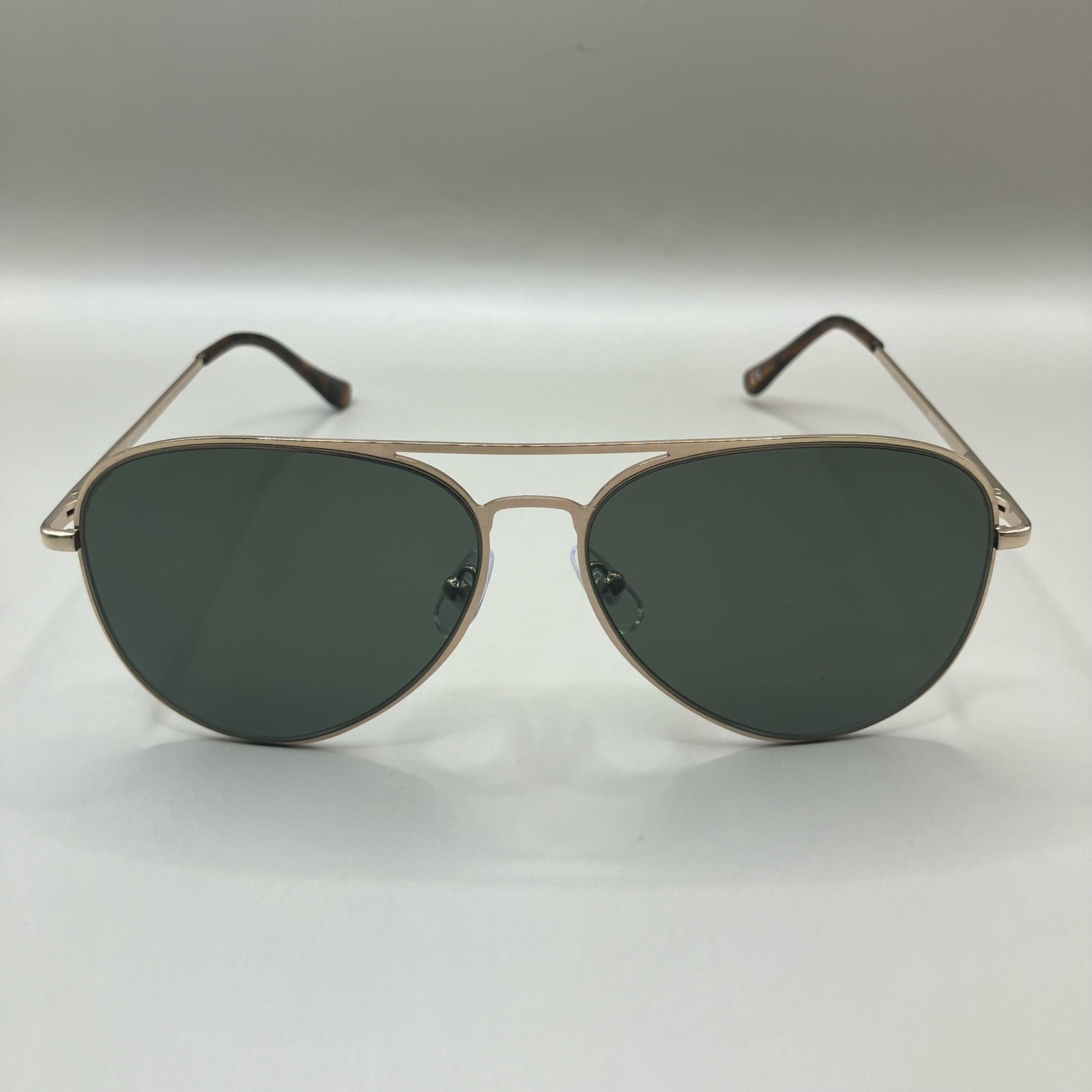 Emanuel Ungaro Sunglasses Frames Gold Tortoise Aviator Style with Soft Case GUC