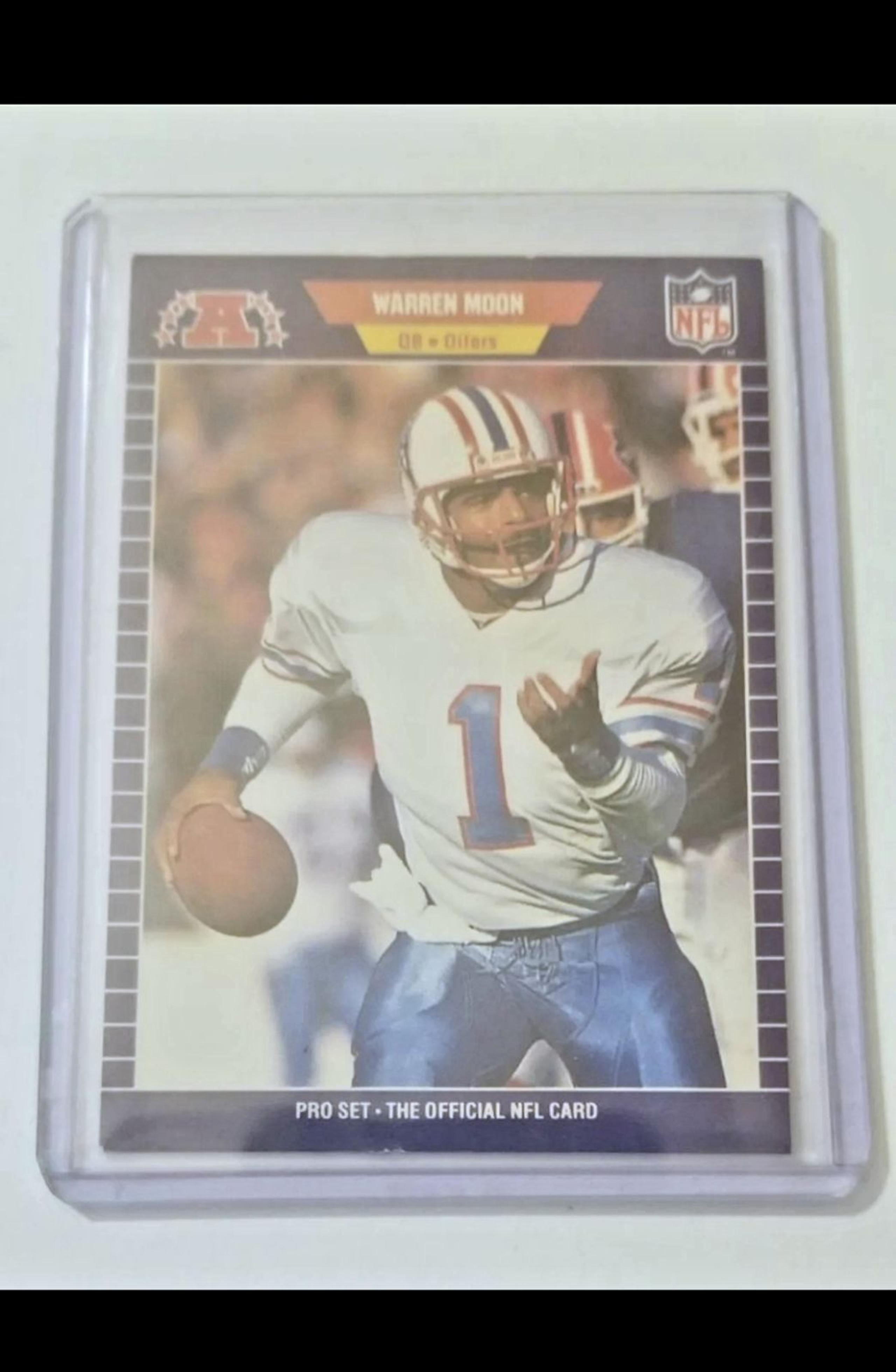 Warren Moon 1989 Pro Set trading card
