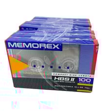 Memorex HBSii 100 minutes Cassette Tapes Compact Disc Length - NEW - Set of 8
