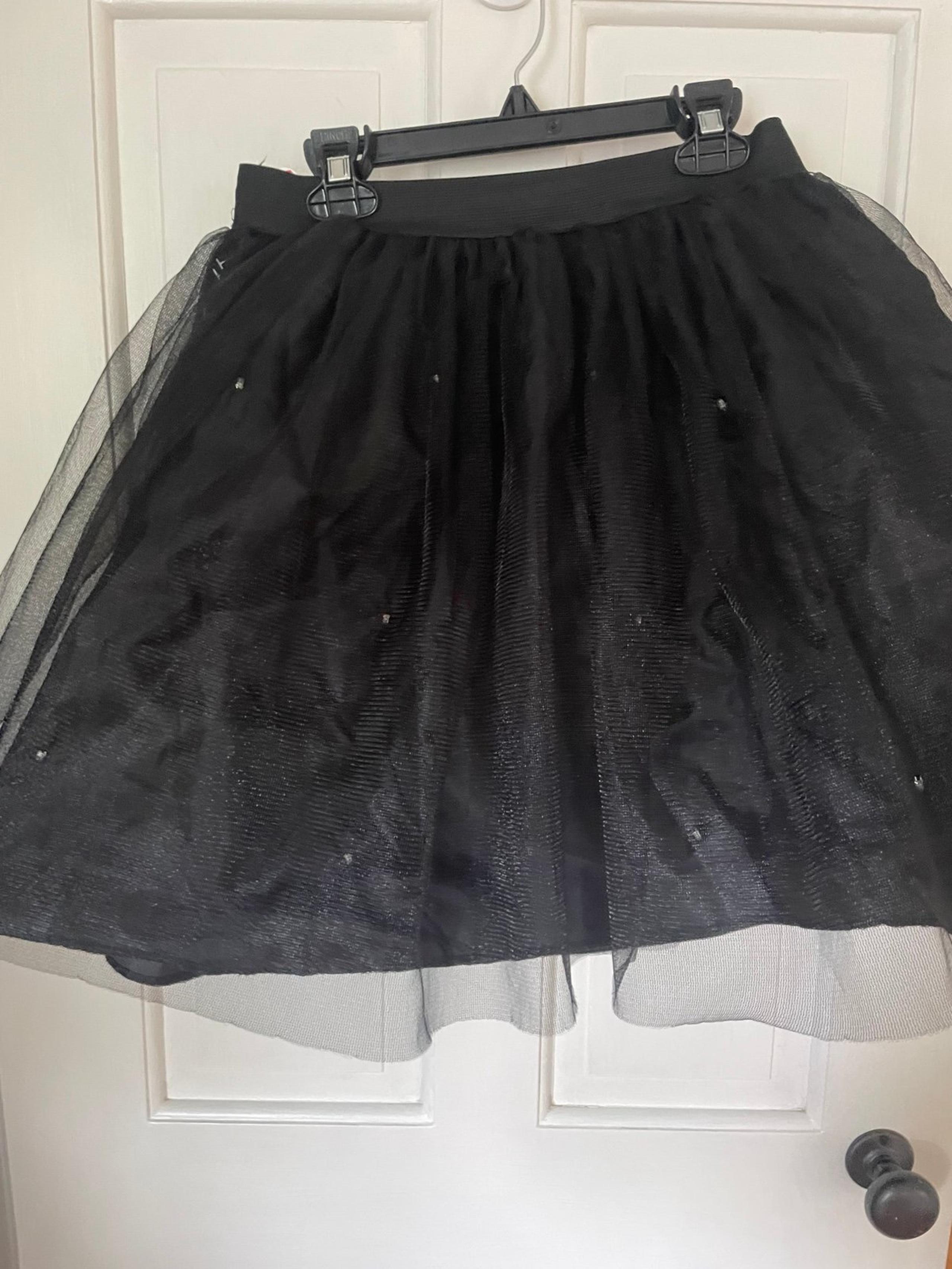 Halloween Tulle Black Skirt with light