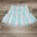 LoveShackFancy Women’s Camilla Mini Skirt Rainbow Striped Ruffled Trim Sz L