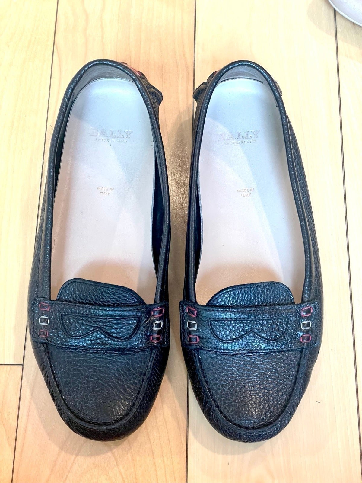 Bally Switzerland Black Women's Loafers- Size 37