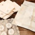 Vintage Table Linens Set lace embroidery