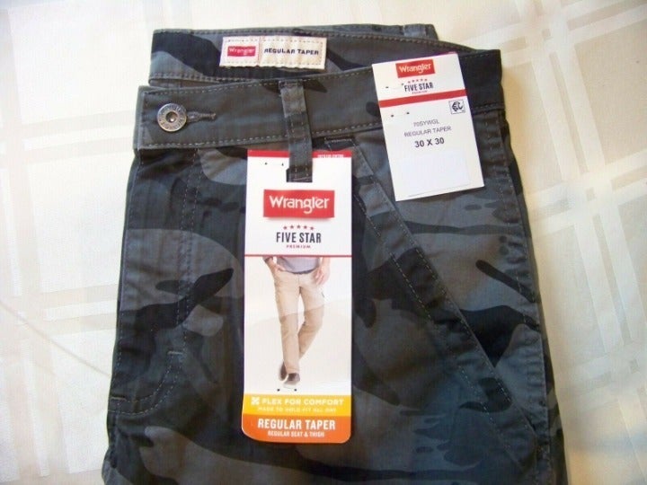 wrangler pantalon camo grey