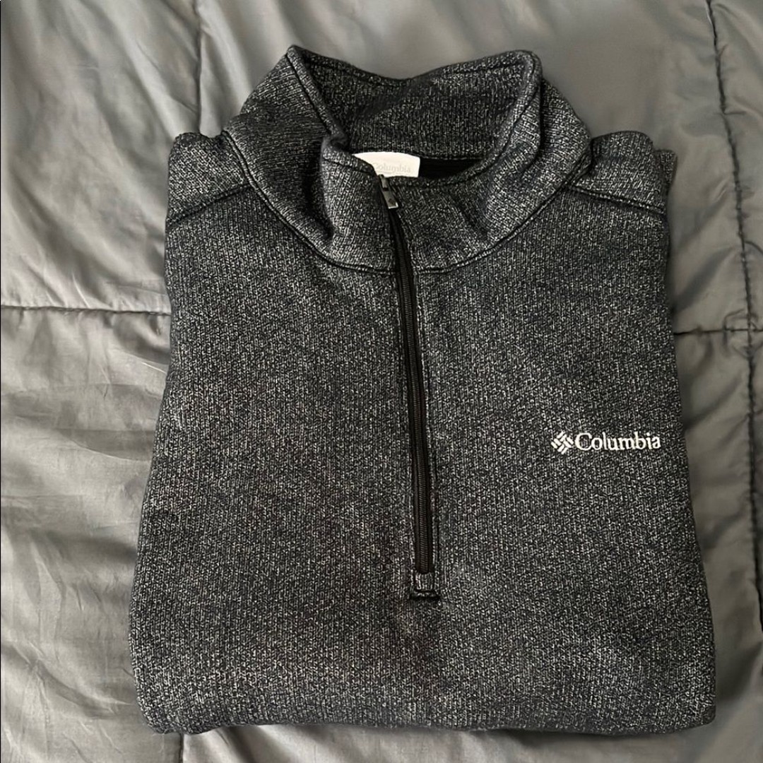 Columbia Quarter Zip Sweater Jacket Size XL