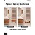 Chrome 20 Wide Wall Mounted Teak Folding Shower Bench Seat 400lbs Anti-Slip
