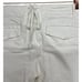 Pam & Gela Uniform Side Stripe Step Hem Pant in White and Blue Women’s Size 28