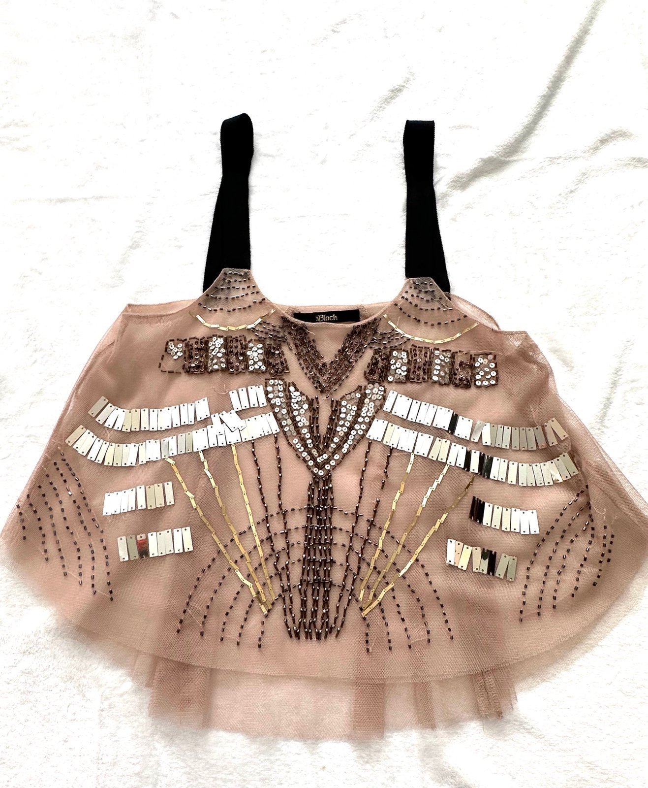 Black Lace & Beads Tops