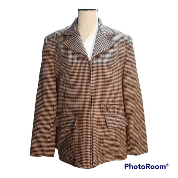 Embassy Row Vintage Pure Wool Plaid Houndstooth Size 6