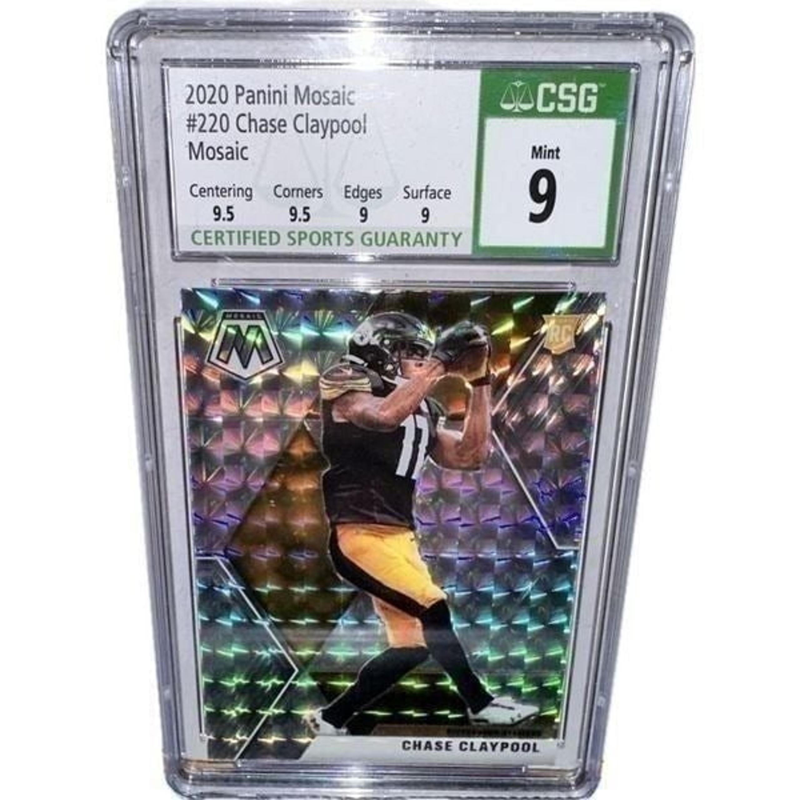 2020 Panini Mosaic #220 Chase Claypool CSG 9 NFL Steelers Bears Dolphins
