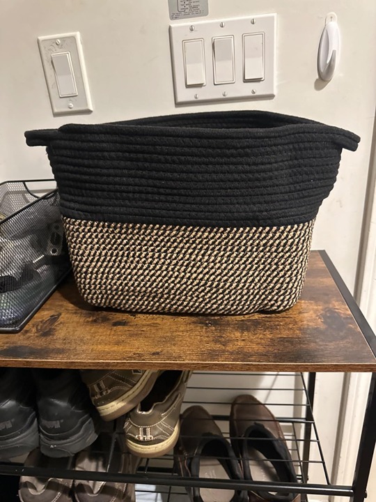 Cube Storage Bins - Towel, Book, Cloth, Shoes, Closet Shelf Woven Basket