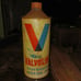 VINTAGE VALVOLINE SUPER OUTBOARD MOTOR OIL ONE LIQUID QUART CONE TOP