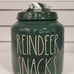 Rae Dunn 2021 REINDEER SNACKS canister