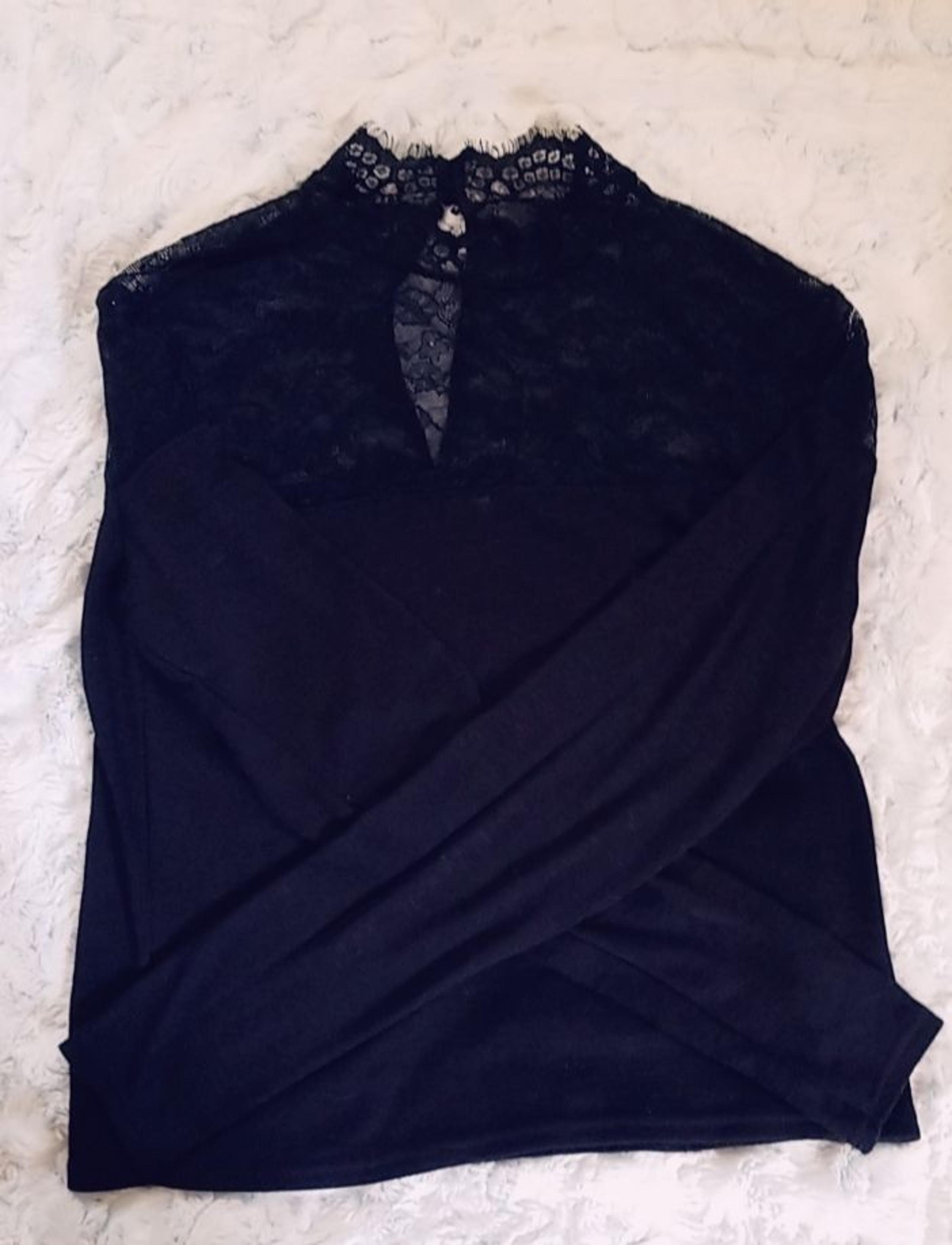 Black lace blouse