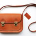 Brown leather Messenger Bag Crossbody bag