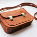 Brown leather Messenger Bag Crossbody bag