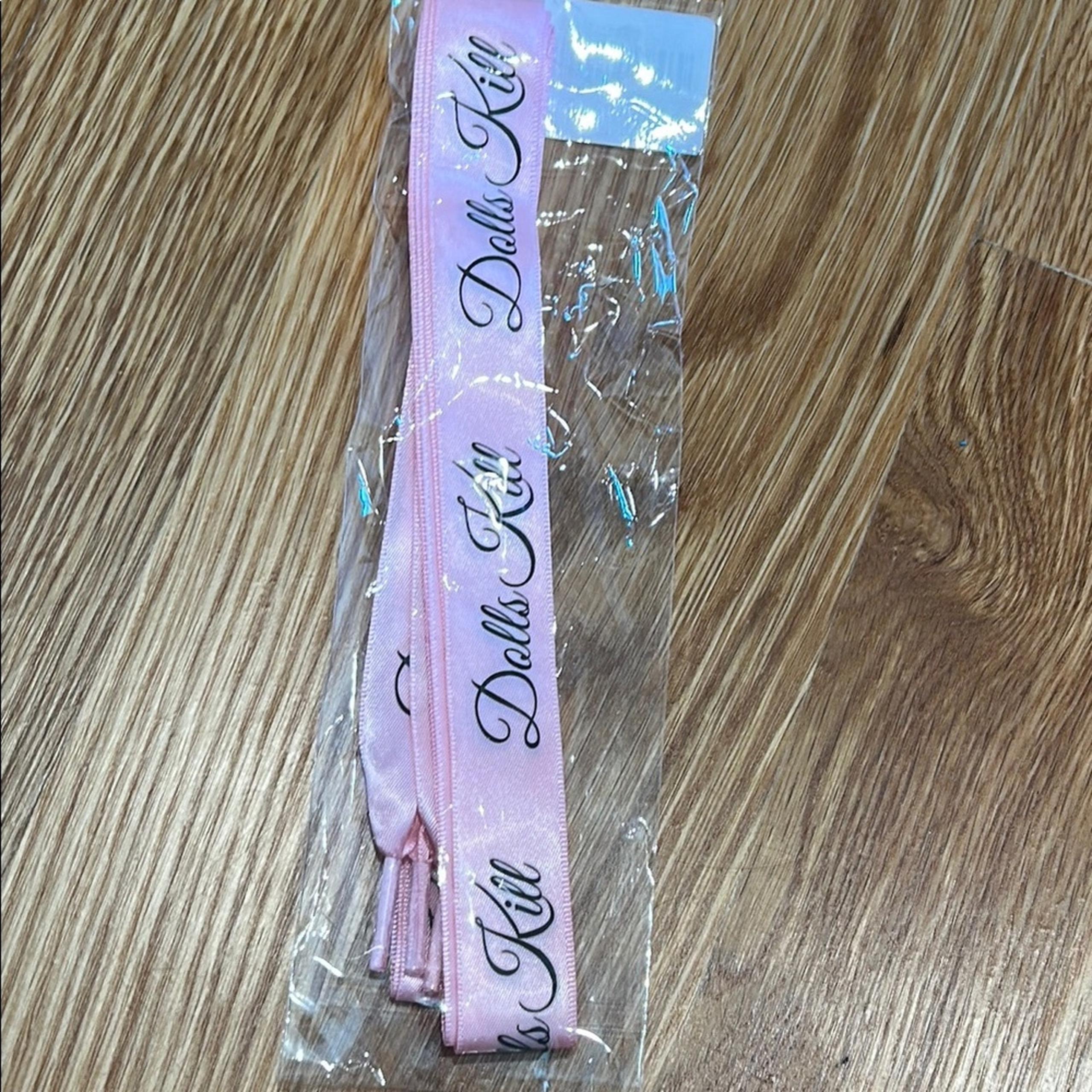 Dolls Kill Pink Ribbon Hair Accessory / show lace new pair of 2 one size