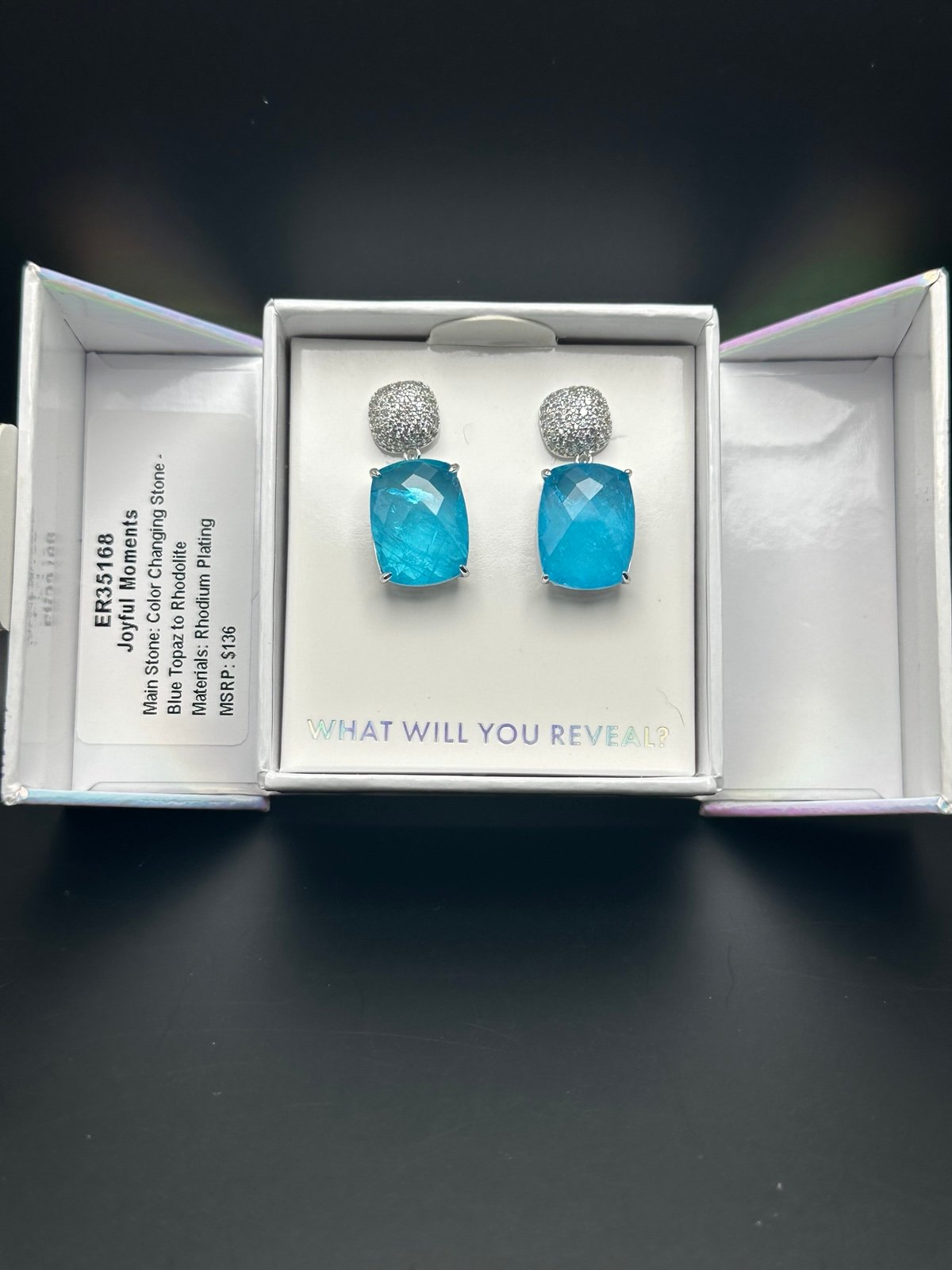 Bomb party MHA earrings color changing stone