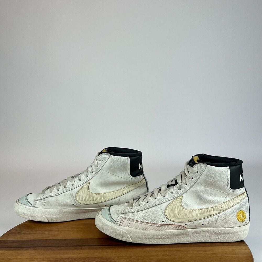 Mens Nike Blazer Mid 77 Dia De Los Muertos Leather Shoes Sneakers