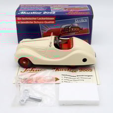 Schuco Replica Akustico 2002 White #2042 Wind-Up Key Paperwork in Box W Germany