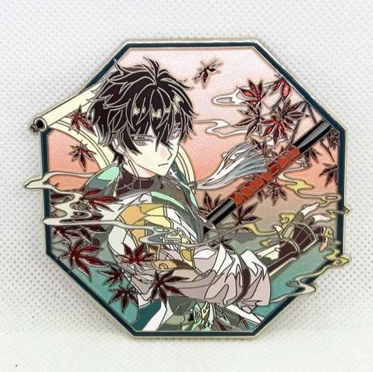 Honkai Star Rail Dan Heng Enamel Pin Silver Plate Hard Enamel Pin
