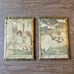 Set of 2 Vintage Jessie Wilcox Smith gold framed postcard prints