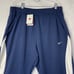 VTG Nike Team Pants Men XXL Mesh Navy Blue Sweat Basketball Y2K 90s Ankle Snap