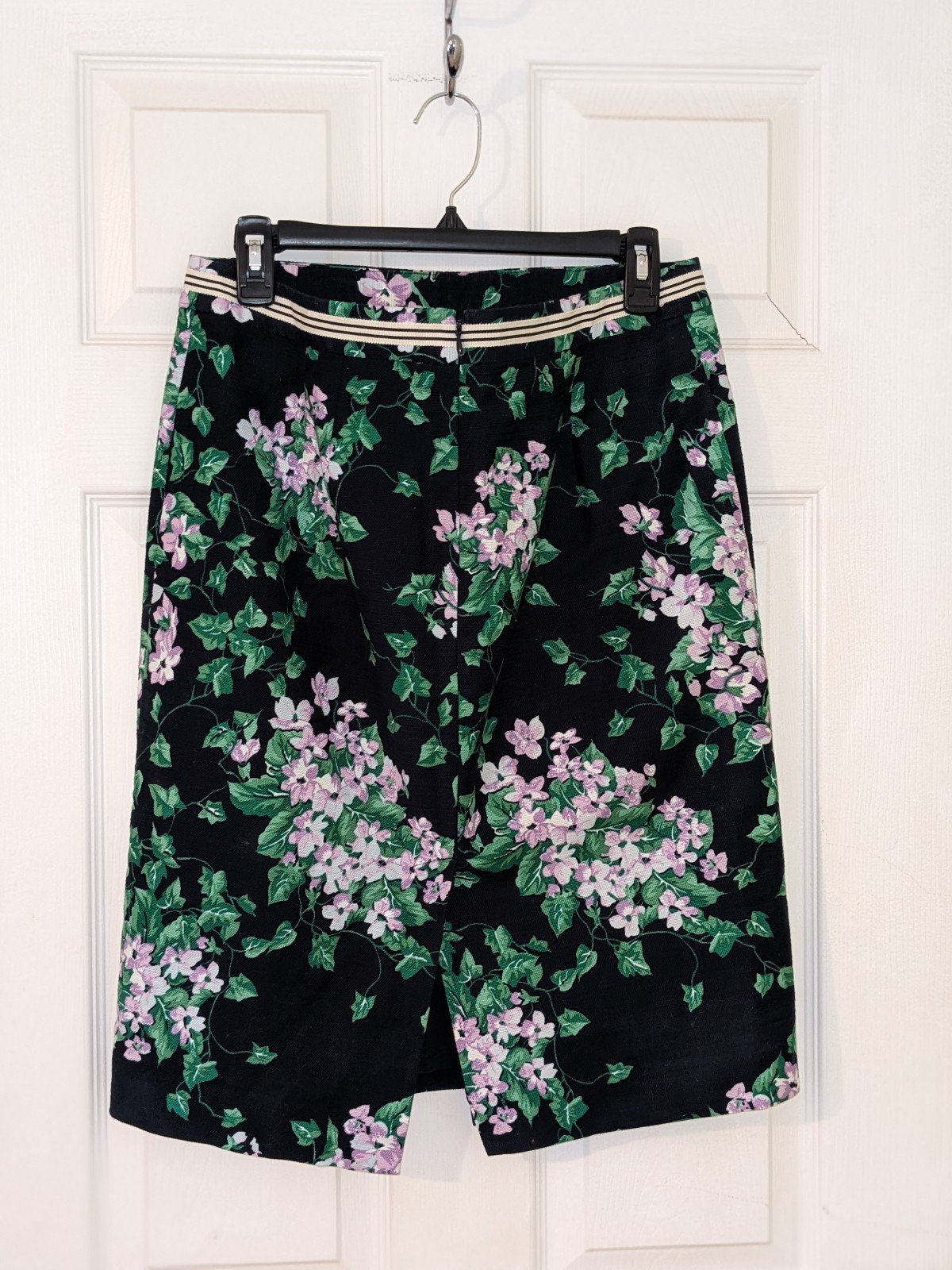Talbots The Oprah Magazine Collection Hydrangea Pencil Skirt Sz 8 Stretch Cotton