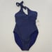 NEW Trina Turk Womens Size 10 High Neck One Piece Swimsuit Navy MSRP 162