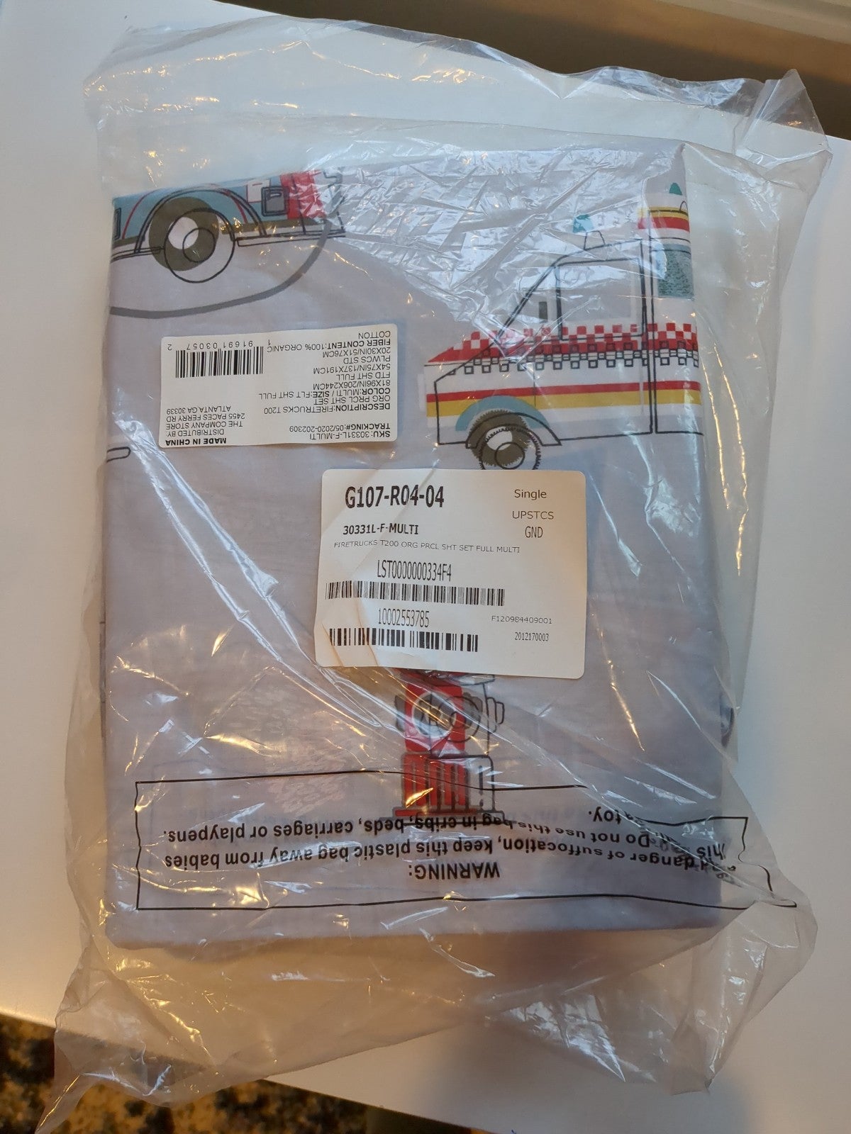 The company store full size fire truck sheet set The company store full size fire truck sheet set