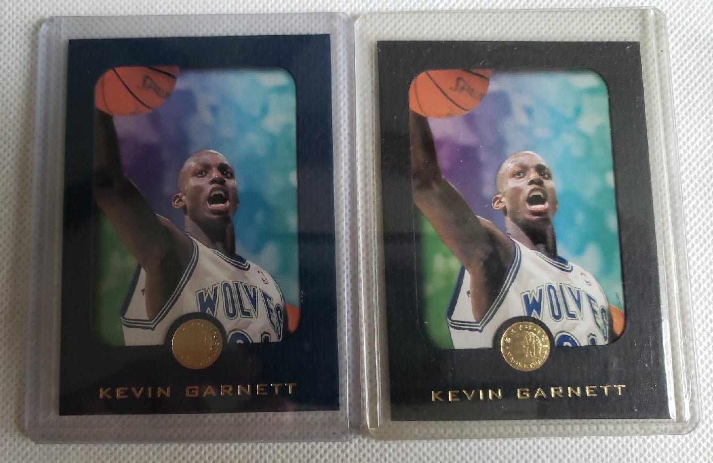 Kevin Garnett RC Rookie 1995 E-XL SET BLACK & BLUE