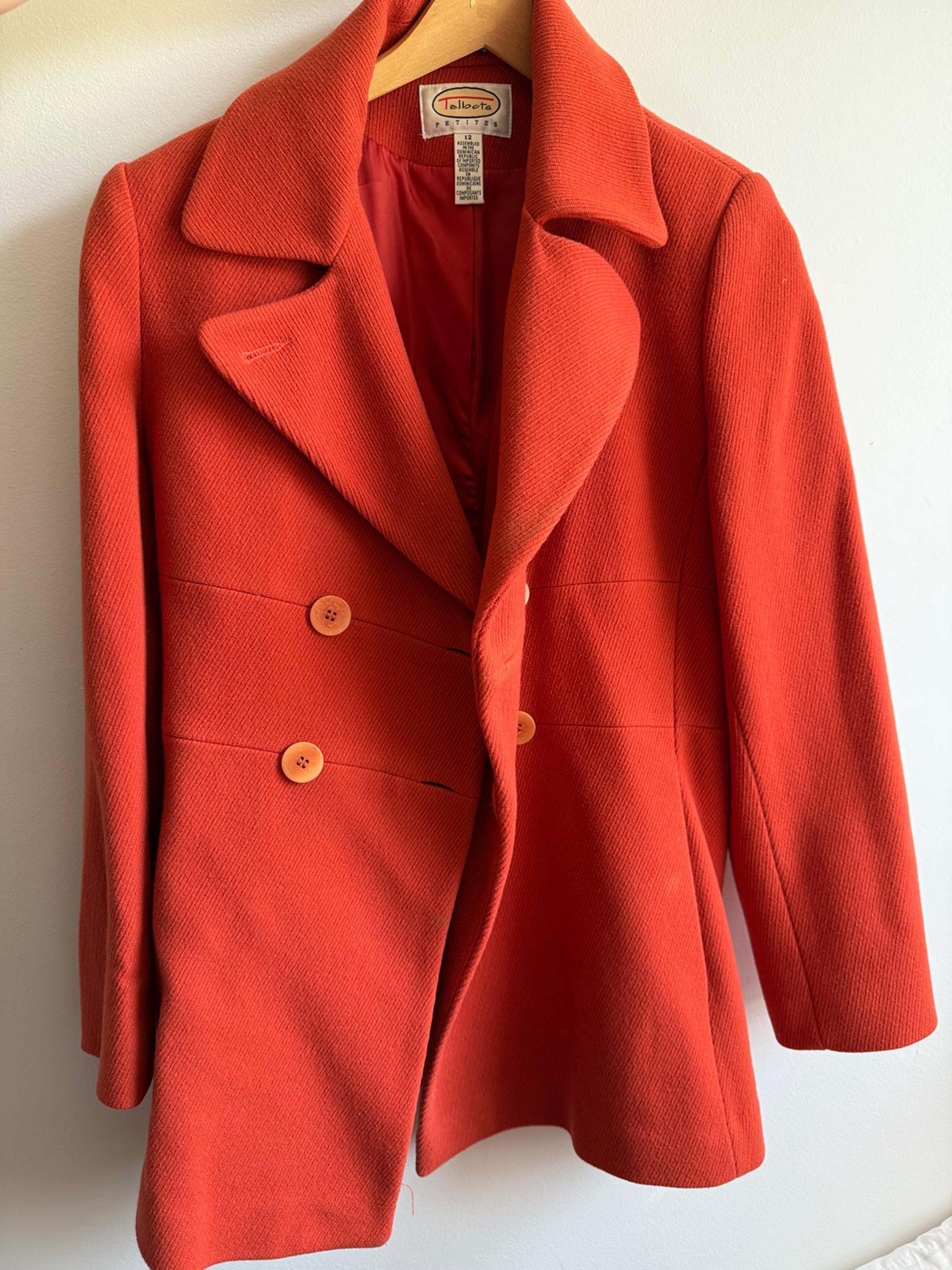 Talbots Orange Jacket