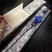 Beautiful Vintage Murano Glass Handmade Pen and Ink Set Blue