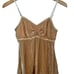 How & Wen VTG Y2K Velvet Silk Cami Babydoll Top NWT