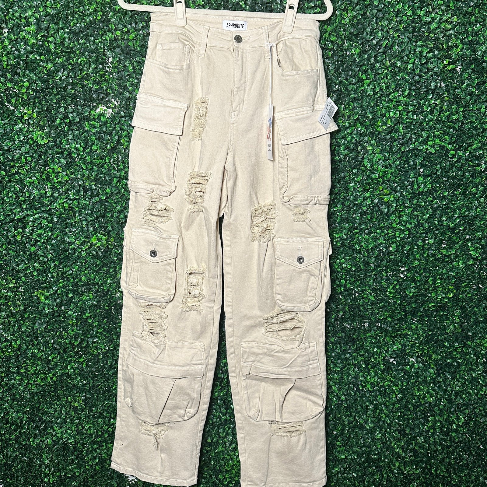 Aphrodite Khaki Cargo Pants NWT