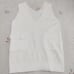 Earth Music & Ecology White V-Neck Knit Vest with Pocket
