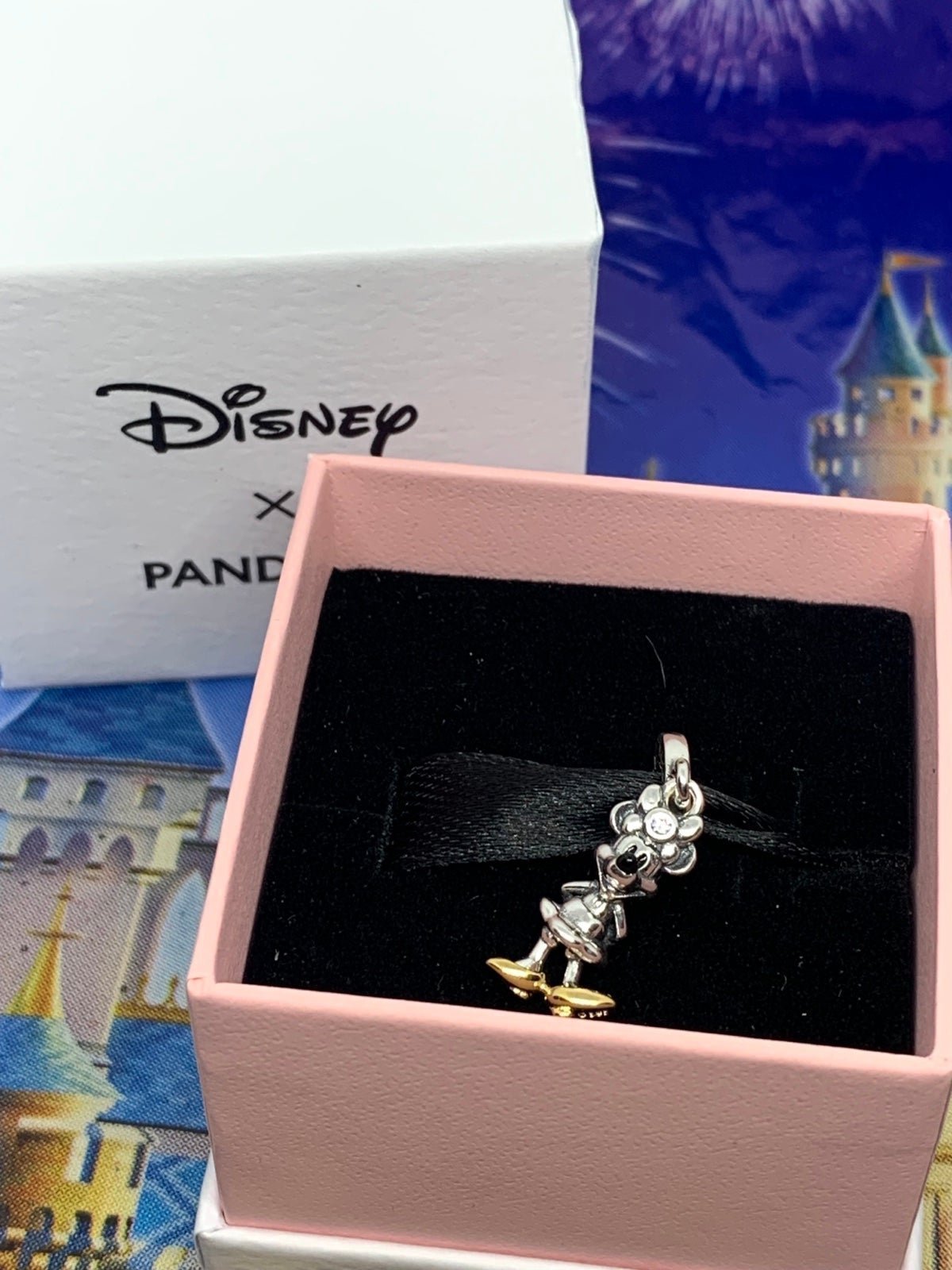 New Auth Pandora Disney 100th Anniversary Minnie Charm