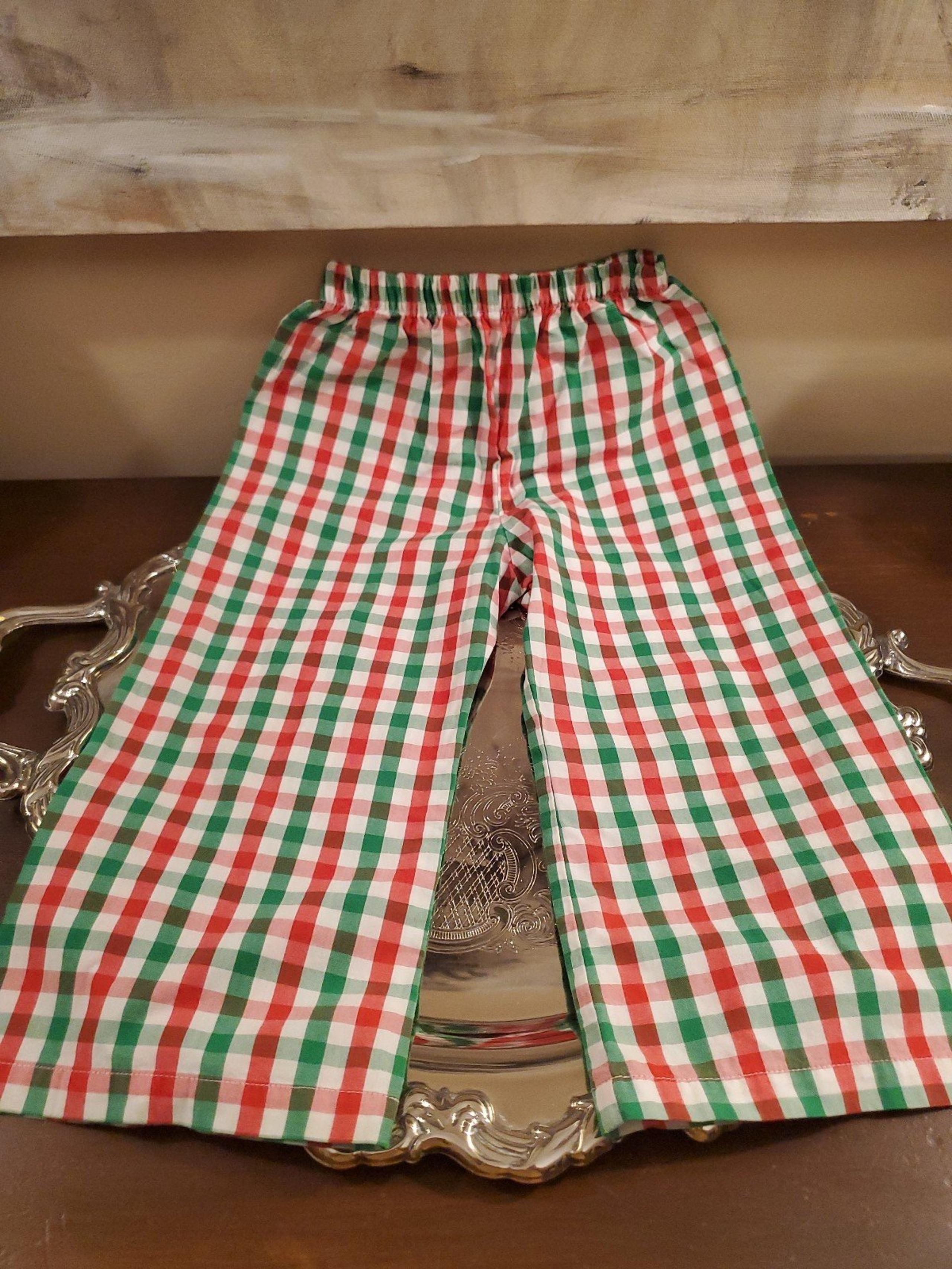 Red and Green Boys size 3 pants