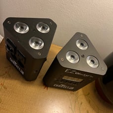 Chauvet DJ EZ Wedge Tri Battery Power Wireless LED Wash Lights