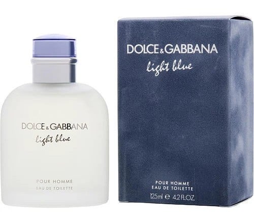DOLCE & GABBANA Light Blue Pour Homme, Eau De Toilette Spray, For Men 4.2 OZ