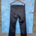 Bevy Flog exposed button fly vegan leather pants size 30 /10