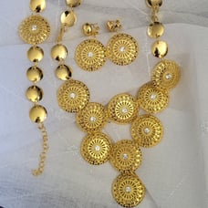 Gold Bohemian 3-Piece Necklace Set