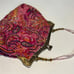 Christiana Luxurious vintage pure silk Clutch with Chain Handle and kiss lock